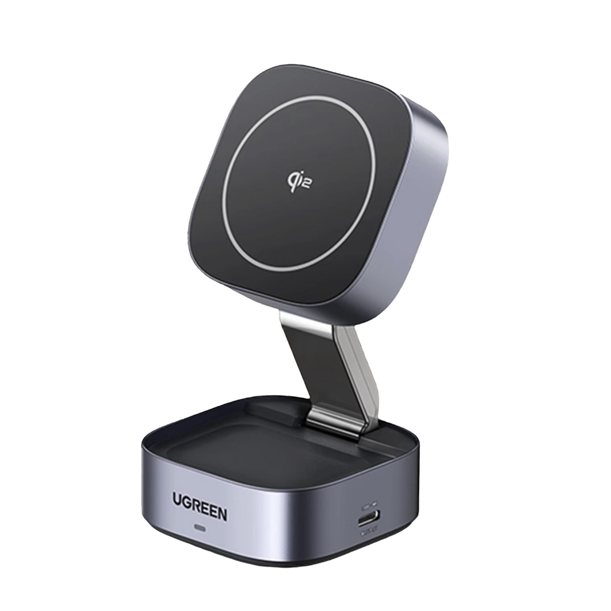 Cargador Inalámbrico 2 en 1 25W | Tecnología Magnética Qi 2 | 15W para Teléfono + 5W para Auriculares | Puerto USB-C 5W | Protecciones Múltiples | Cable USB-C Incluido