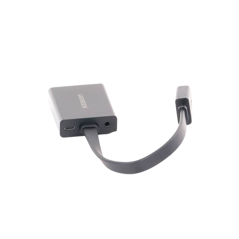 Adaptador HDMI a VGA | Resolución 1080P | Audio 3.5mm | Con Puerto Micro USB para Alimentación | Plug & Play | No Requiere Controlador | ABS | Flexible y Duradero