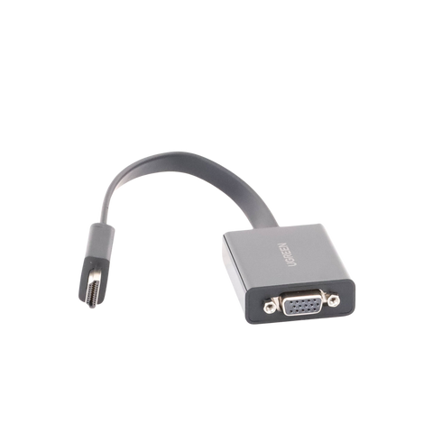 Adaptador HDMI a VGA | Resolución 1080P | Audio 3.5mm | Con Puerto Micro USB para Alimentación | Plug & Play | No Requiere Controlador | ABS | Flexible y Duradero
