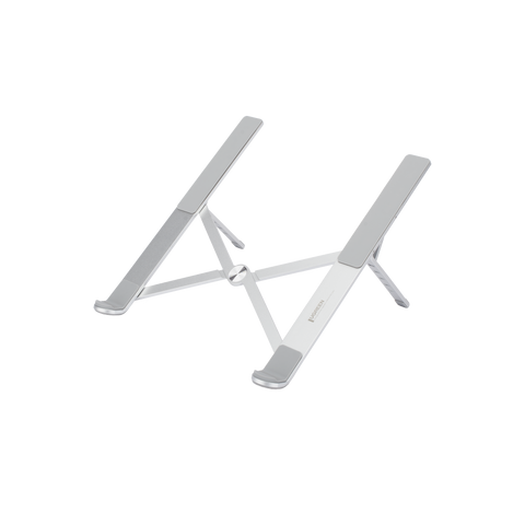 Soporte Portátil de Aluminio para Laptop | Amplia Compatibilidad de 11-17.3' | Ajuste de Altura 46.5 mm-136.5 mm | Capacidad de carga de 5 kg | Diseño Plegable | Material de Aleación de Aluminio + Silicona.