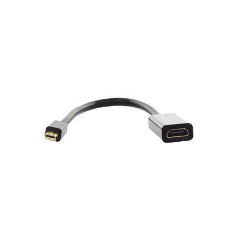 Convertidor Mini Display Port a HDMI | 4K@30Hz | Thunderbolt | Blindaje Interno Múltiple | Carcasa ABS | Longitud de 25 cm (9.84 pulgadas)