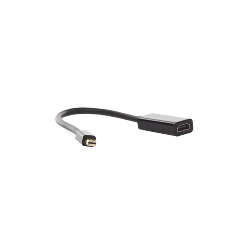 Convertidor Mini Display Port a HDMI | 4K@30Hz | Thunderbolt | Blindaje Interno Múltiple | Carcasa ABS | Longitud de 25 cm (9.84 pulgadas)