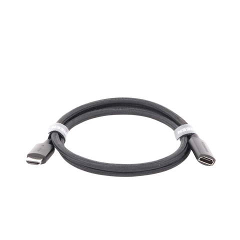 Cable de Extensión HDMI 8K - 1 Metro (3.28 Pies) - Macho a Hembra - HDMI 2.1 - 8K@60Hz - Núcleo de Cobre Puro 28AWG - Soporta la Conexión de Hasta 3 Metros (9.84 Pies) de Largo en HDMI 2.1