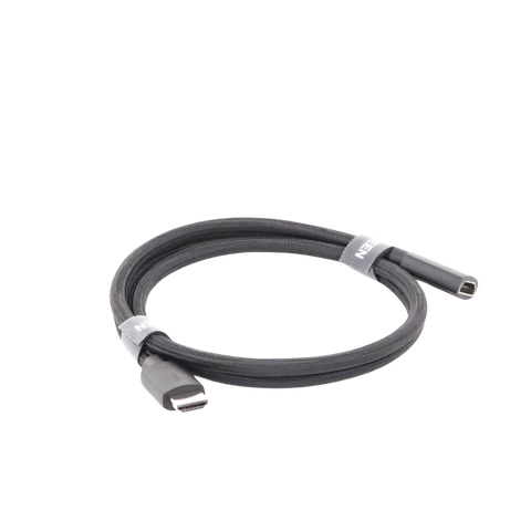 Cable de Extensión HDMI 8K - 1 Metro (3.28 Pies) - Macho a Hembra - HDMI 2.1 - 8K@60Hz - Núcleo de Cobre Puro 28AWG - Soporta la Conexión de Hasta 3 Metros (9.84 Pies) de Largo en HDMI 2.1