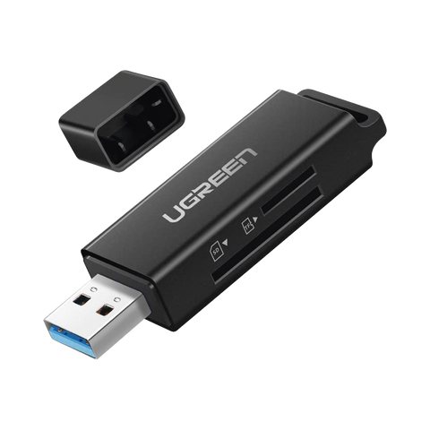 Lector de tarjetas SD portátil USB 3.0 de doble ranura | adaptador de tarjeta de memoria flash concentrador para TF SD Micro SD SDXC SDHC MMC RS-MMC Micro SDXC Micro SDHC UHS-I