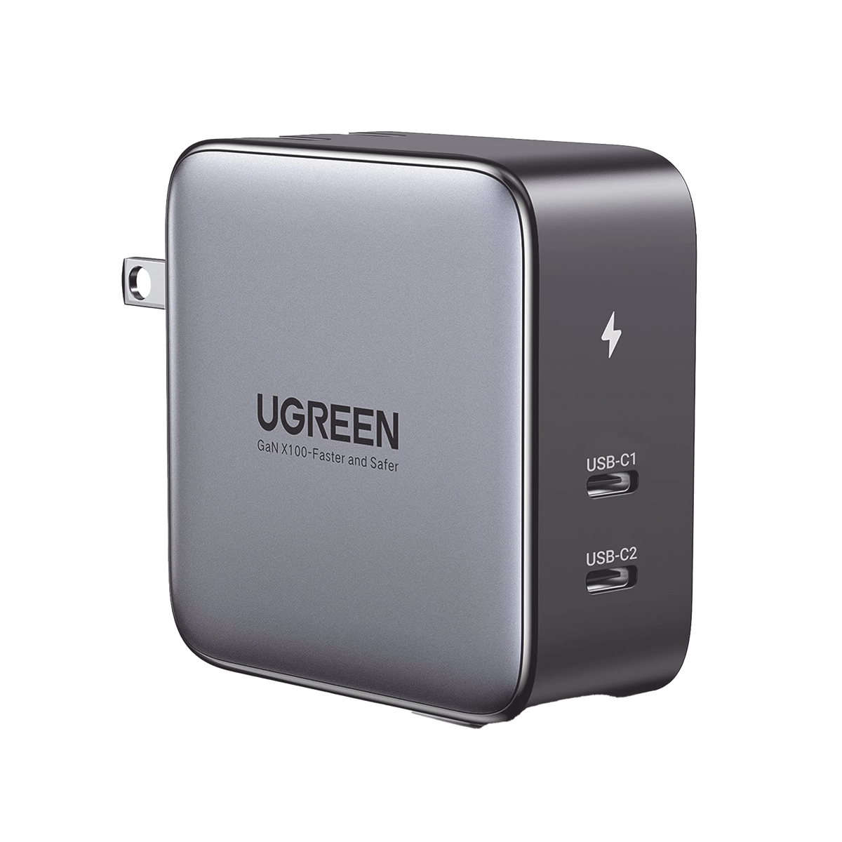 Cargador de 100W serie Nexode | 2 Puertos USB-C de Carga Rápida /Tecnología GaN II +SIC | Power Delivery 3.0 | Quick Charge 4.0 | Chip Confiable y Carga Inteligente | Distribución Inteligente de Energía | Mayor Eficiencia Ener