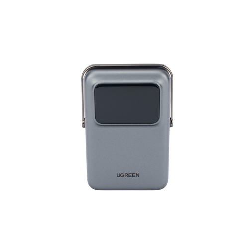 Power Bank Serie UNO Inalambrico - 10000mAh - 7.5W/20W - Con Emojis de Estado - Carga Rápida USB-C Bidireccional - Pantalla TFT Inteligente - Con Holder - Color Grey.