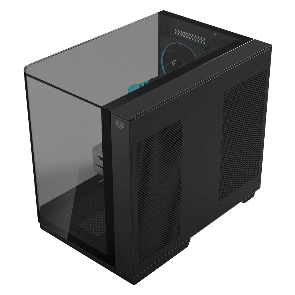 Gabinete Gamer Balam Rush Tank Expert Curve 6800 Atx Media Torre 3 Fan Panel Curvo Cristal Templado Usb-c Argb Negro Br-941570