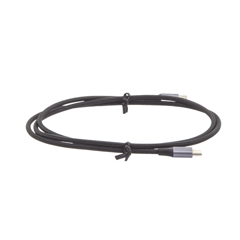 Cable USB-C a USB-C - 1 Metro (3.28 Pies) - Transferencia de Datos de 480 Mbps - Carga Rápida de Hasta 60W - QC 4.0/3.0/2.0 - PD3.0 - FPC - AFC - Protección Integrada - Caja de Aluminio - Nylon Trenzado - Color Negro