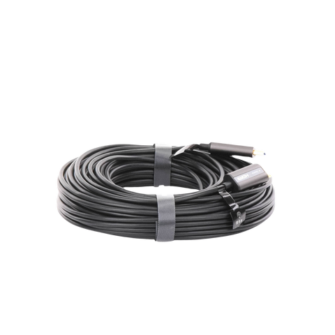 Cable HDMI de 30 Metros (98.43 Pies) por Fibra Óptica 4K@60Hz - Fibra de 4 Núcleos + Cobre EstaÑado de 7 Núcleos - Compatible con HDMI 2.0 - Alta Velocidad 18 Gbps - 3D - HDR - Carcasa de Zinc - Premium - 2 AÑos de GarantÍa