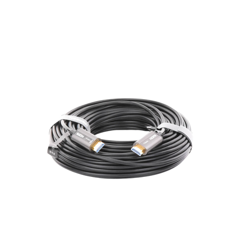 Cable HDMI de 30 Metros (98.43 Pies) por Fibra Óptica 4K@60Hz - Fibra de 4 Núcleos + Cobre EstaÑado de 7 Núcleos - Compatible con HDMI 2.0 - Alta Velocidad 18 Gbps - 3D - HDR - Carcasa de Zinc - Premium - 2 AÑos de GarantÍa