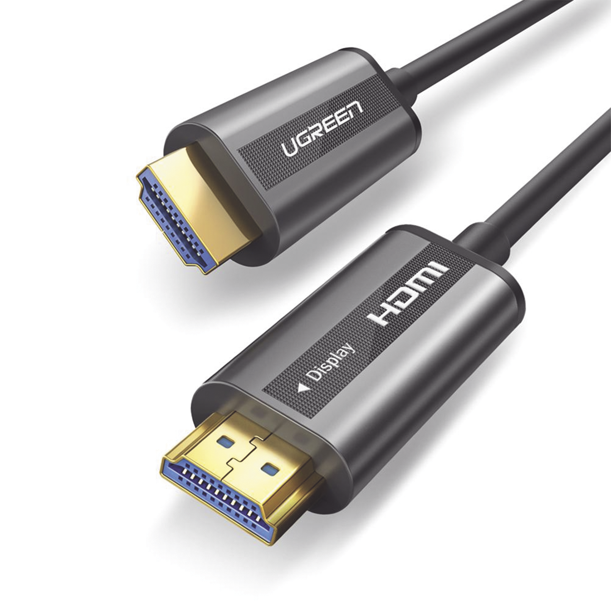 Cable HDMI de 30 Metros (98.43 Pies) por Fibra Óptica 4K@60Hz - Fibra de 4 Núcleos + Cobre EstaÑado de 7 Núcleos - Compatible con HDMI 2.0 - Alta Velocidad 18 Gbps - 3D - HDR - Carcasa de Zinc - Premium - 2 AÑos de GarantÍa