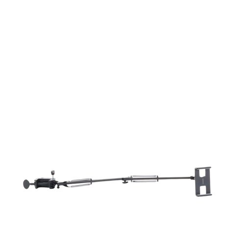 Soporte para Tableta con Brazo tipo Perezoso | Brazo Ajustable y Cabezal de 360° | 3 Perillas de Ajuste | Soporta dispositivos de 4'' a 12.9'' de hasta 1.5 KG | ABS + Metal de Alta Calidad.
