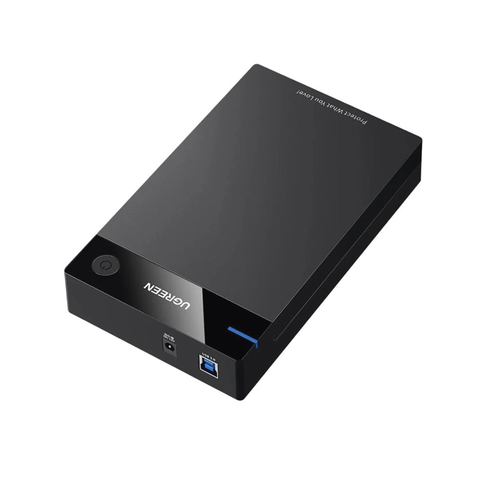 Carcasa de Disco Duro para 3.5' y 2.5' (Enclosure) - Con Cable USB 3.0 - Para HDD 3.5' | SSD 2.5' - SATA I/II/III - UASP - Hasta 16 TB - Compatible con Windows, Linux, Mac OS - No Requiere Controlador - Cable 1m - Incluye Adaptador d