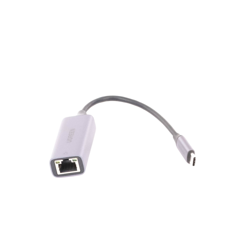 Adaptador de Red USB-C 3.1 (5 Gbps) a RJ45 - Thunderbolt 3 - Admite 10/100/1000 Mbps - Chip Inteligente - Amplia Compatibilidad - Caja de Aluminio - Longitud del cable 10 cm.