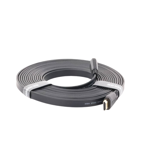 Cable HDMI 2.0 Plano de 5 Metros (16.40 Pies) | 4K@60Hz | HDR | 3D | HEC (Canal Ethernet HDMI) | ARC (Canal de Retorno de Audio) | Color Profundo de 48 Bits | Audio de 32 Canales | HDCP | Audio Dolby True HD 7.1 | 18 Gbps | EstaÑado y Triple Blindaje | A