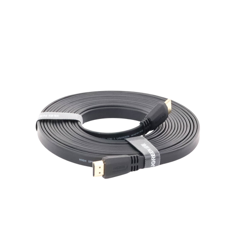 Cable HDMI 2.0 Plano de 5 Metros (16.40 Pies) | 4K@60Hz | HDR | 3D | HEC (Canal Ethernet HDMI) | ARC (Canal de Retorno de Audio) | Color Profundo de 48 Bits | Audio de 32 Canales | HDCP | Audio Dolby True HD 7.1 | 18 Gbps | EstaÑado y Triple Blindaje | A