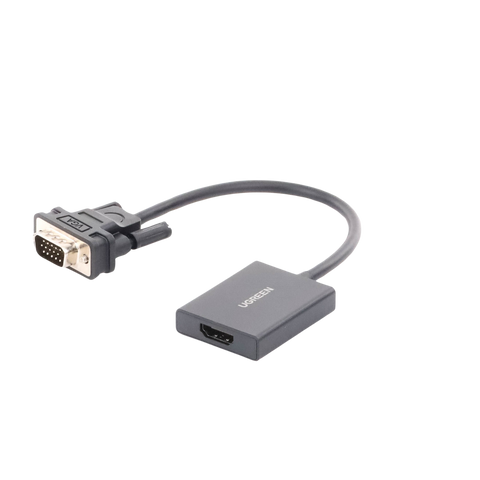 VGA Macho | Salida: HDMI Hembra | Resolución de 1080P@60Hz | Puerto Estéreo de 3.5 mm | Plug and Play, Sin Controlador | Longitud del Cable 15 cm (5.91 Pulgadas). | Incluye Cable de Alimentación USB | Incluye Cable de Audio de 3.5mm.