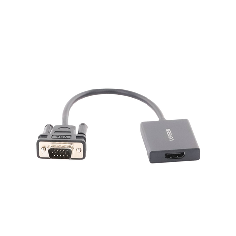 VGA Macho | Salida: HDMI Hembra | Resolución de 1080P@60Hz | Puerto Estéreo de 3.5 mm | Plug and Play, Sin Controlador | Longitud del Cable 15 cm (5.91 Pulgadas). | Incluye Cable de Alimentación USB | Incluye Cable de Audio de 3.5mm.