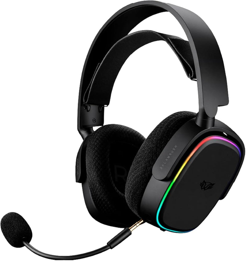 Audifonos Gamer Balamrush Hs999 Over-Ear, Usb, Sonido 7.1, Rgb, Negro (Br-936934)