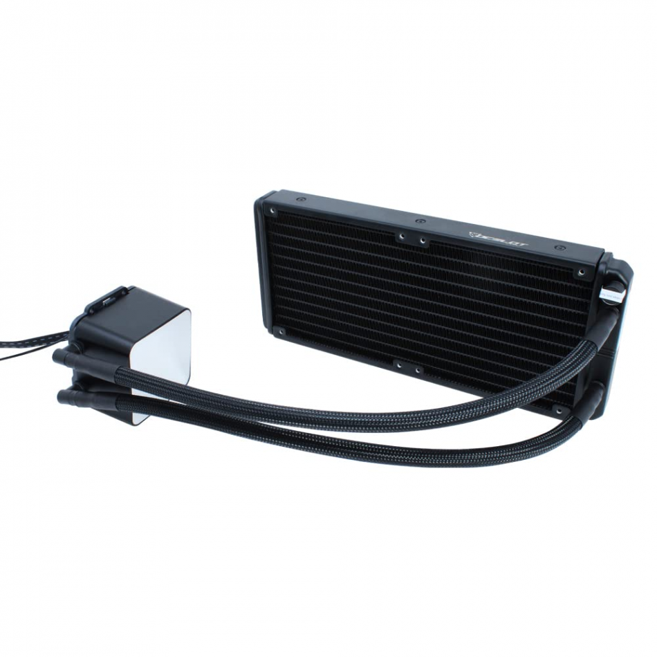 Enfriamiento Líquido Ocelot Gaming OEL240-2N | Radiador 240mm ARGB | 70 CFM Alto Flujo Intel y AMD | Excelente Rendimiento Negro