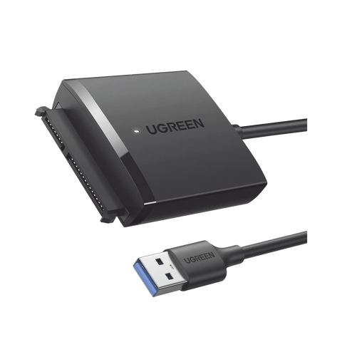 Adaptador USB 3.0 a SATA III - Compatible con Disco Duro HDD y SSD de 2.5' y 3.5' de hasta 12 TB - Velocidad USB 3.0 de hasta 5 Gbps - Alta Velocidad con UASP & TRIM - Cable de 50 cm.