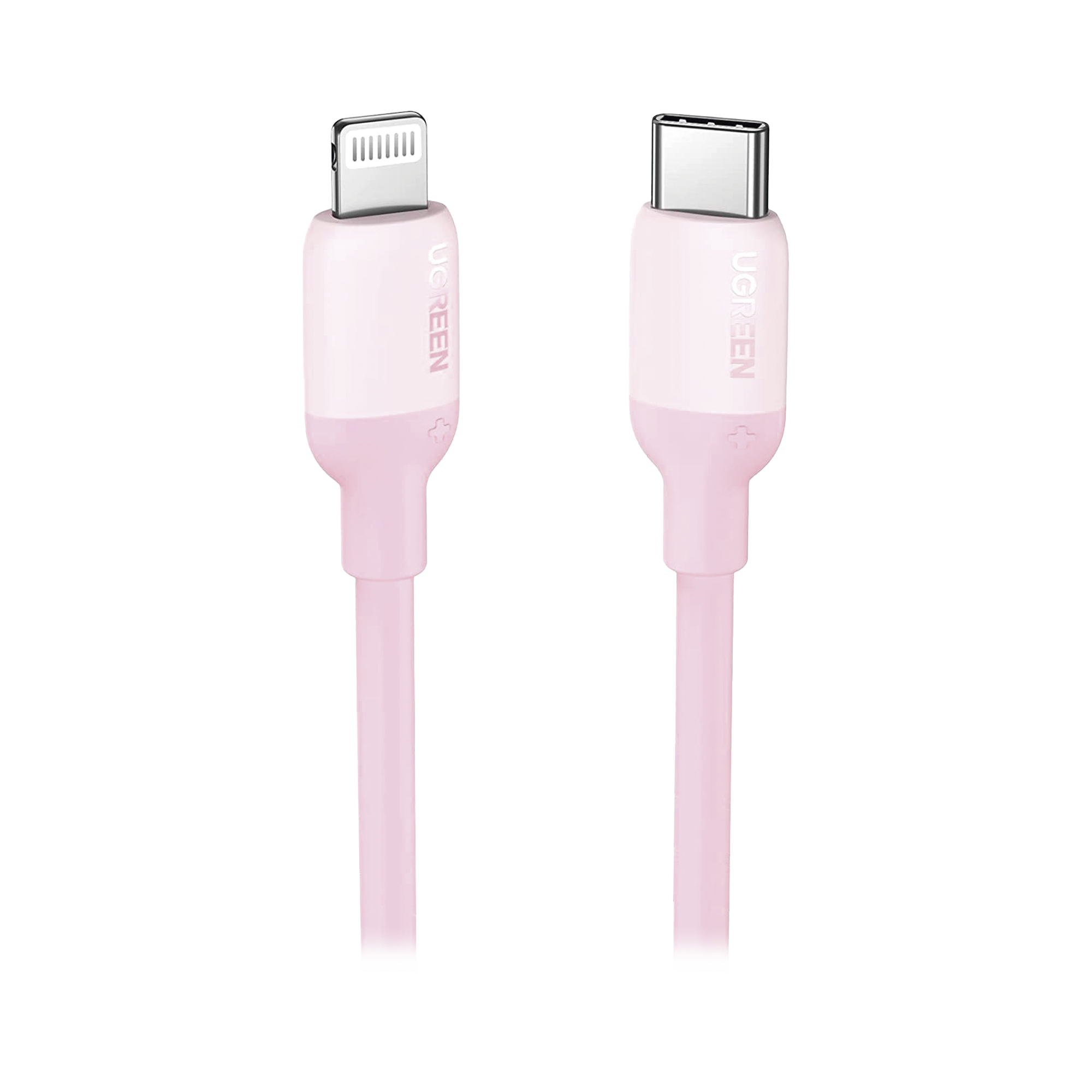 Cable USB-C a Lightning | Certificado MFi | 1 Metro | Adecuado para iPhone, iPad, iPod | Carga Rápida PD 20W | Sincronización de Datos de hasta 480 Mbps | Goma de Silicona y TPE. | Suave al Tacto | Color Pink