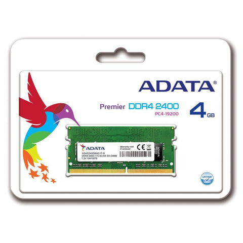 Memoria Ddr4 Adata 4Gb 2400Mhz Sodimm (AD4S2400J4G17-S)