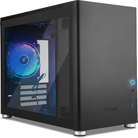 Gabinete Yeyian Gamer Phoenix Cristal, Templado, Media Torre, Ycm-Appho-01