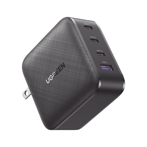 Cargador de 65W con Tecnología GaN II - 4 Puertos de Carga Rápida - 3 USB-C - 1 USB-A - Distribución Automática de Energía - Tecnología de Protección Térmica - Optimiza la Experiencia de Carga - Enc