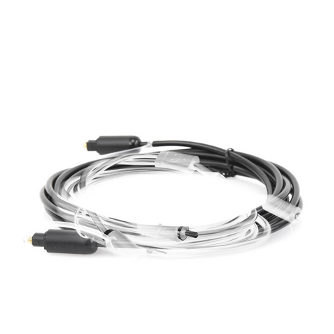 Cable Óptico Toslink (S/PDIF) de Alta Calidad para Audio Digital | 3 Metros (9.84 Pies) | Tapa de Protección | Dolby 7.1 Canales | Diseño Durable | Plug & Play | Color Negro