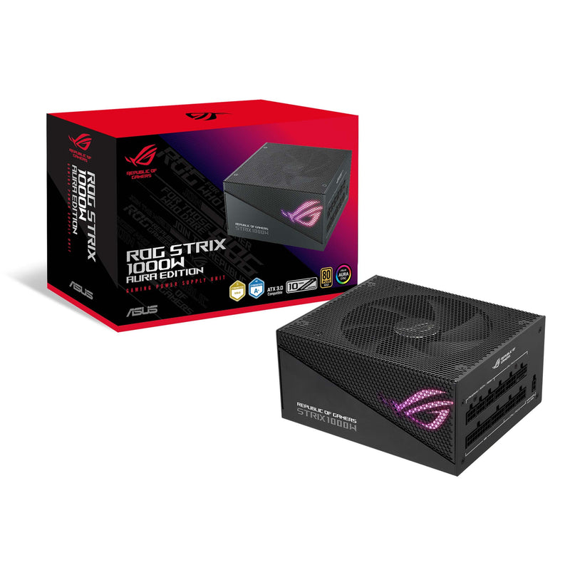 Fuente De Poder Asus Rog-Strix-1000G-Aura-Gaming 1000W, Gold 80Plus