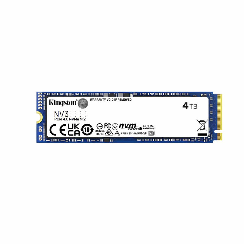 Unidad Ssd Kingston Nv3 4Tb M.2 2280 Nvme 6000Mb/S (Snv3S/4000G)