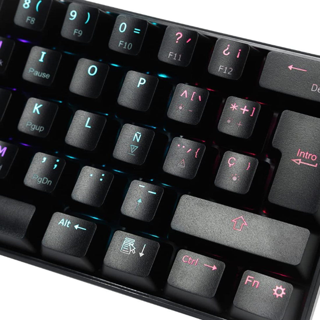 Teclado Mecanico Ocelot, Forma 60%, Alambrico, Plastico, Iluminacion Tipo Rgb, Gamer