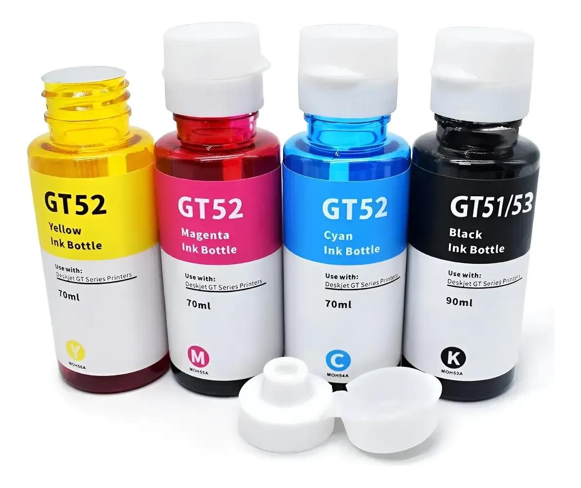 Kit de Tintas Compatibles HP GT53/GT52 (315, 415, 515, 530, 630) + Alto Rendimiento + Rinde Miles de Páginas sin Perder Calidad