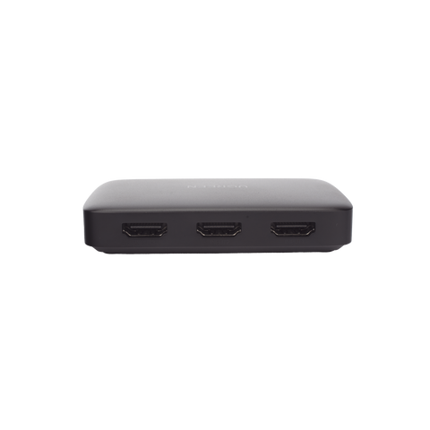 Conmutador HDMI (Switch) 4K@30Hz - 3 Entradas a 1 Salida - 3D - Transmisión Estable - Incluye Control Remoto - Receptor de Infrarrojos - Indicador LED - Chip Inteligente - Incluye Cable Micro USB para Alimentación.