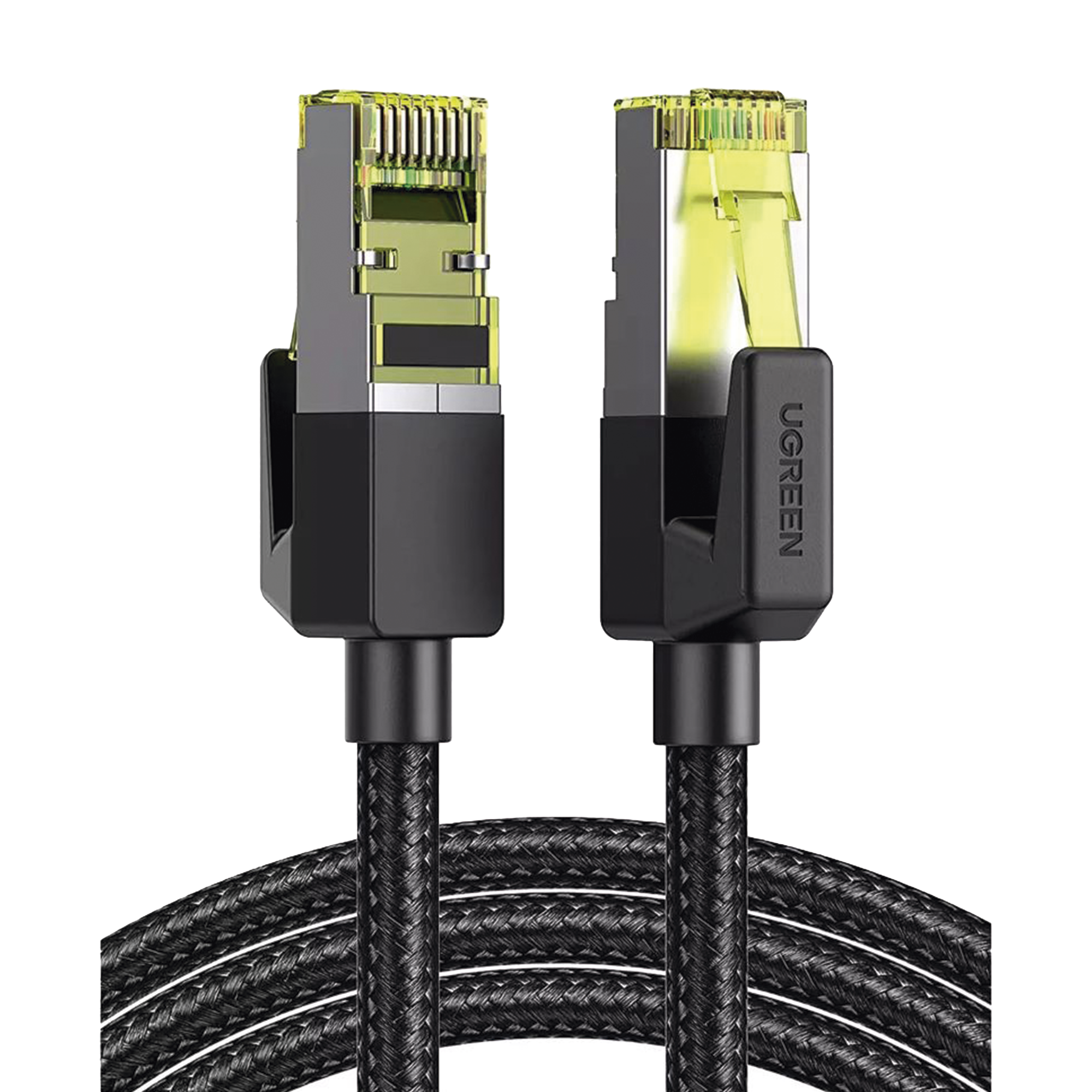 Cable Ethernet Cat7 CLASS F/FTP Redondo con Malla de Nylon 2 Metros (6.56 Pies)
