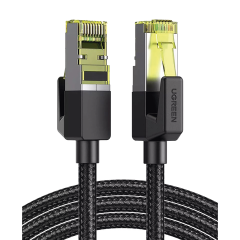 Cable Ethernet Cat7 CLASS F/FTP Redondo con Malla de Nylon 2 Metros (6.56 Pies)