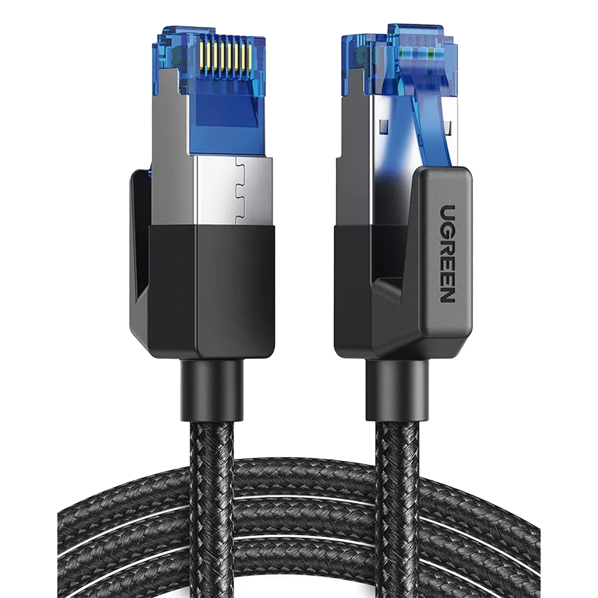 Cable Ethernet Cat8 CLASS F/FTP Redondo con Malla de Nylon 2 Metros (6.56 Pies)