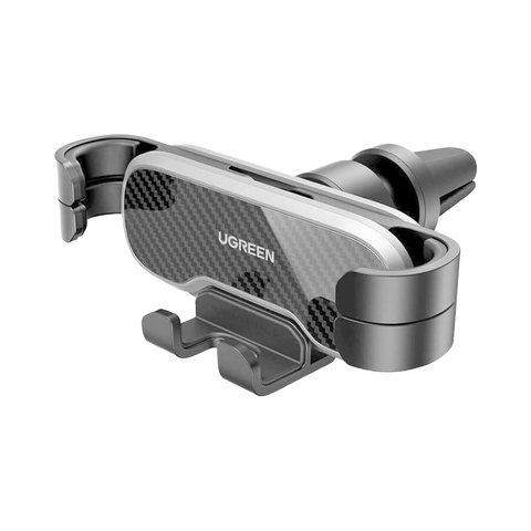 Soporte de Teléfono para Rendija de Ventilación - Tecnología Gravity Drive - Rotación de 360° - Suspensión por Goma - 5 Puntos de Sujeción - Compacto - Ajustable - Estable - Compatible con Rejilla de Ventilaci