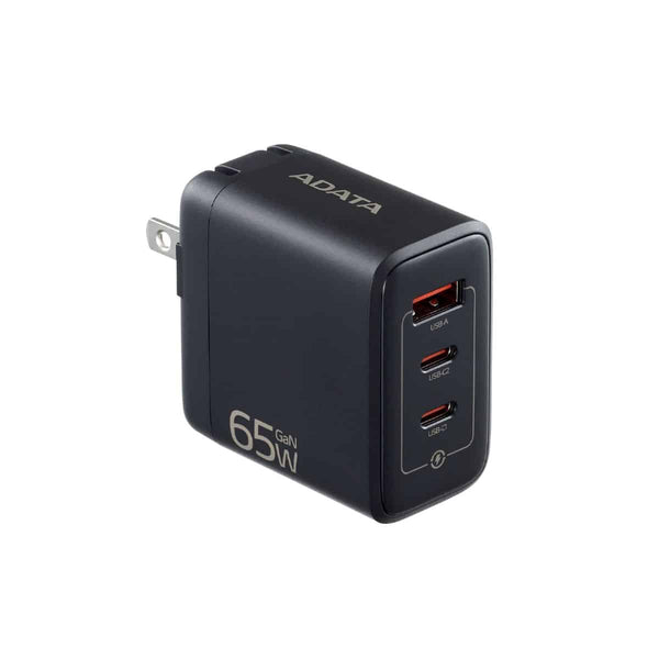 Cargador De Pared Adata Usb 65W,Usb-C Negro CHARGERU-0653-QCPDBK