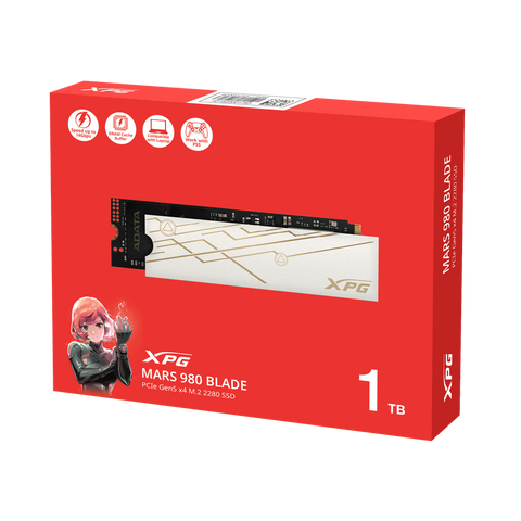 Unidad Ssd M.2 Xpg Mars 980 Blade Pcie Gen 5X4 1Tb (Smar-980B-1Tcs)