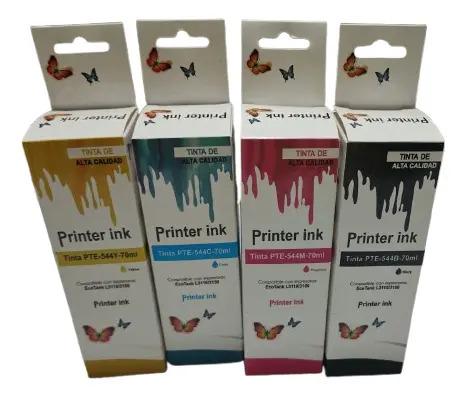 Kit de Tintas Compatibles T544 para Epson L3150 L4150 L4160 + Rendimiento Garantizado para Miles de Páginas + ¡Impresiones Nítidas y de Alta Calidad!