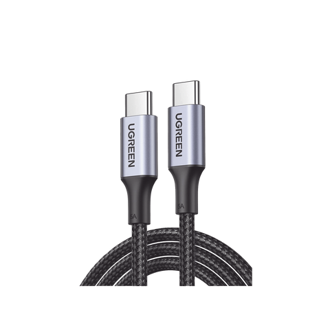 Cable USB-C a USB-C - 3 Metros - Carga Rápida de hasta 100W - Transferencia de datos 480 Mbps - PD3.0 - QC4.0/3.0/2.0 - FPC - AFC - Protección Integrada- Caja de Aluminio - Nylon Trenzado - Amplia Compatibilidad - Color Negro.