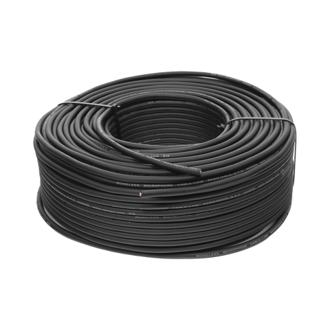 Cable para Micrófono de 100 Metros (328.08 Pies) - Compatible con Conectores XLR, 6.5 mm, 3.5 mm y RCA - PVC - Marcado por Metro - Alta Fidelidad - Núcleo de Cobre Puro