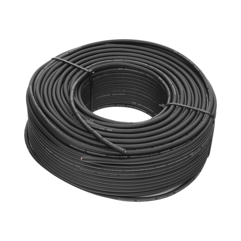 Cable para Micrófono de 100 Metros (328.08 Pies) - Compatible con Conectores XLR, 6.5 mm, 3.5 mm y RCA - PVC - Marcado por Metro - Alta Fidelidad - Núcleo de Cobre Puro