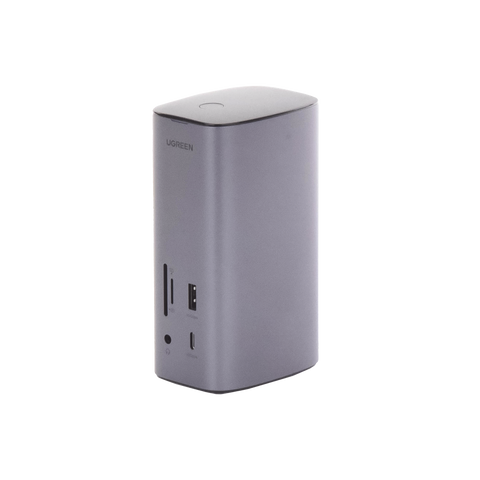 HUB USB-C (Docking Revodok Pro) 12 en 1 - 2 USB-A 3.0 - 1 USB-C PD Carga 100W - 1 USB-A 3.1 - 1 USB-C 3.1 - HDMI 4K - HDMI 8K Ultra HD - Display Port 4K - RJ45 (Gigabit) - Lector Tarjeta SD + Micro SD (TF) - Jack Audio 3.5mm.