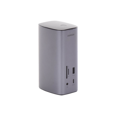 HUB USB-C (Docking Revodok Pro) 12 en 1 - 2 USB-A 3.0 - 1 USB-C PD Carga 100W - 1 USB-A 3.1 - 1 USB-C 3.1 - HDMI 4K - HDMI 8K Ultra HD - Display Port 4K - RJ45 (Gigabit) - Lector Tarjeta SD + Micro SD (TF) - Jack Audio 3.5mm.