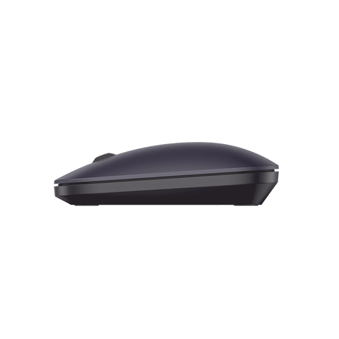Mouse inalámbrico 2.4 GHz - Ultra Delgado y Silencioso - DPI 1000/1600/2000/4000 (Ajustable) - Alcance 10m - Scroll de Aluminio - Adaptable a diferentes superficies - Diseño suave al tacto - Contiene Receptor USB - Color Negro.
