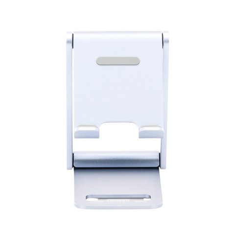 Soporte para Teléfono Celular de Aluminio | Angulo Ajustable | Amplia Compatibilidad con dispositivos de 4.7'' a 7.9'' | Antideslizante | Antiarañazos | Plegable | Color Azul